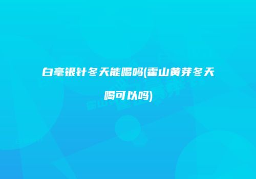 白毫银针冬天能喝吗(霍山黄芽冬天喝可以吗)