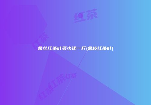 金丝红茶叶多少钱一斤(金枝红茶叶)
