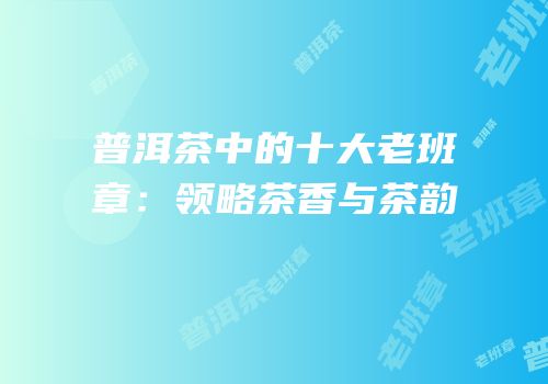 普洱茶中的十大老班章：领略茶香与茶韵