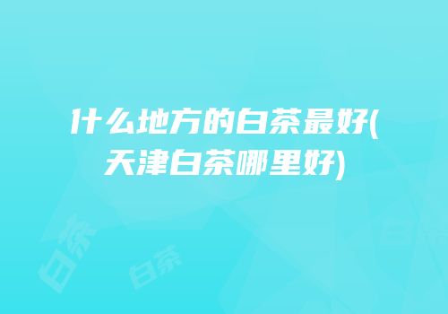 什么地方的白茶最好(天津白茶哪里好)