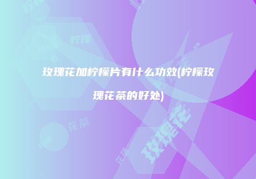 玫瑰花加柠檬片有什么功效(柠檬玫瑰花茶的好处)