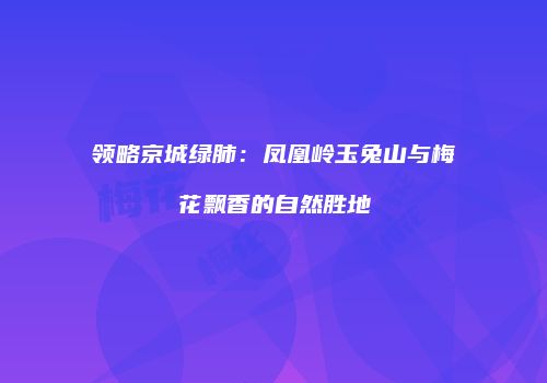领略京城绿肺：凤凰岭玉兔山与梅花飘香的自然胜地