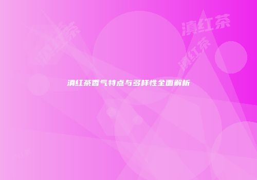 滇红茶香气特点与多样性全面解析