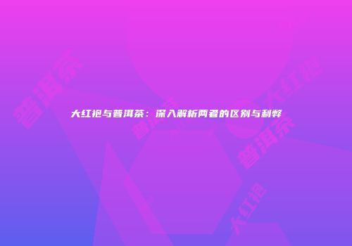 大红袍与普洱茶：深入解析两者的区别与利弊