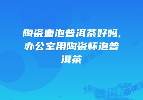 陶瓷壶泡普洱茶好吗,办公室用陶瓷杯泡普洱茶
