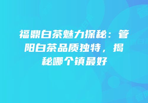 福鼎白茶魅力探秘：管阳白茶品质独特，揭秘哪个镇最好