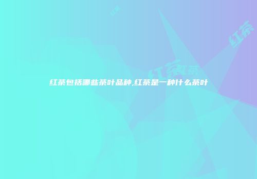 红茶包括哪些茶叶品种,红茶是一种什么茶叶