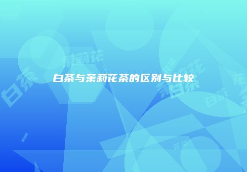 白茶与茉莉花茶的区别与比较