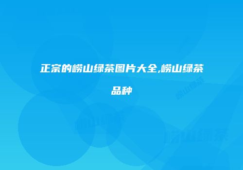 正宗的崂山绿茶图片大全,崂山绿茶品种