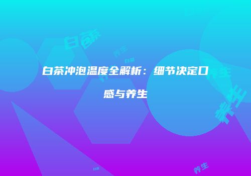 白茶冲泡温度全解析：细节决定口感与养生
