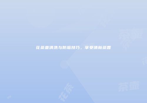 花茶壶清洗与防垢技巧，享受清新茶香