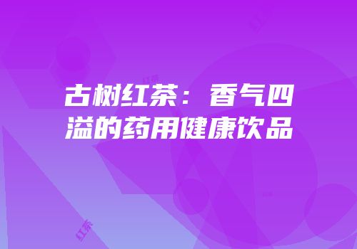 古树红茶：香气四溢的药用健康饮品