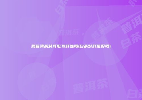 喝普洱茶对肝脏有好处吗(白茶对肝脏好吗)