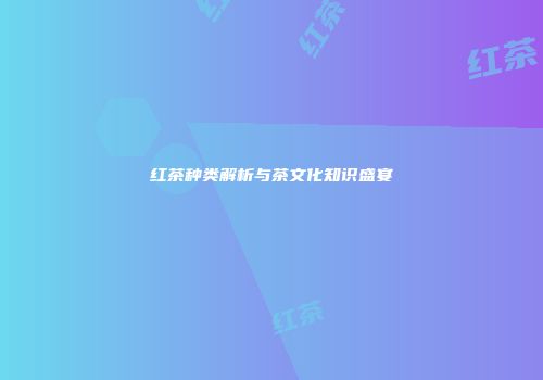 红茶种类解析与茶文化知识盛宴