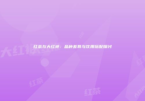 红茶与大红袍：品种差异与饮用搭配探讨