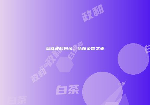 品鉴政和白茶，品味茶香之美