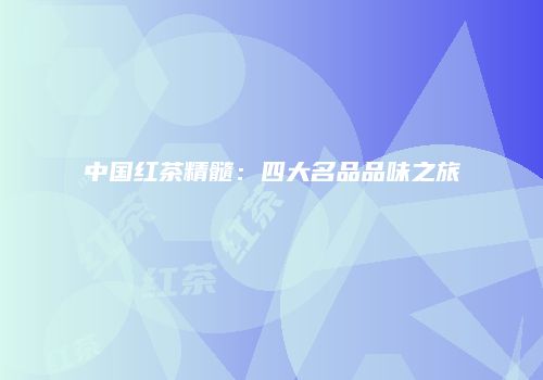 中国红茶精髓：四大名品品味之旅