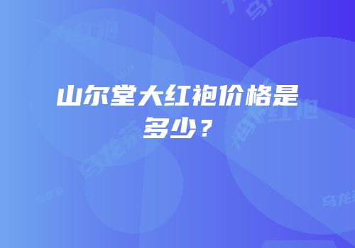 山尔堂大红袍价格是多少？
