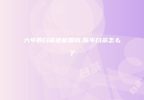 六年的白茶还能喝吗,陈年白茶怎么了