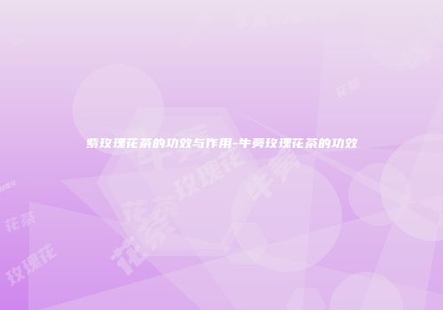 紫玫瑰花茶的功效与作用-牛蒡玫瑰花茶的功效