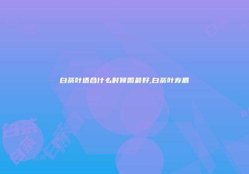 白茶叶适合什么时候喝最好,白茶叶寿眉