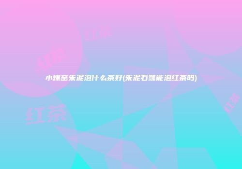 小煤窑朱泥泡什么茶好(朱泥石瓢能泡红茶吗)