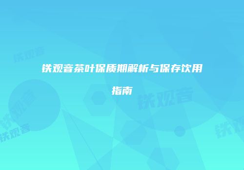 铁观音茶叶保质期解析与保存饮用指南