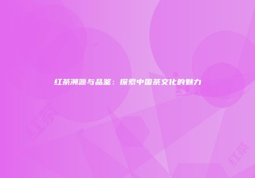 红茶溯源与品鉴：探索中国茶文化的魅力