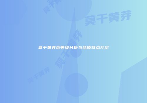 莫干黄芽茶等级分析与品质特点介绍