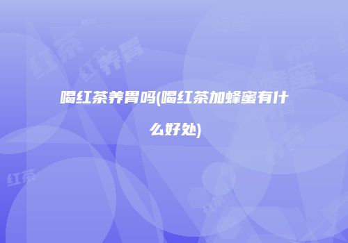 喝红茶养胃吗(喝红茶加蜂蜜有什么好处)