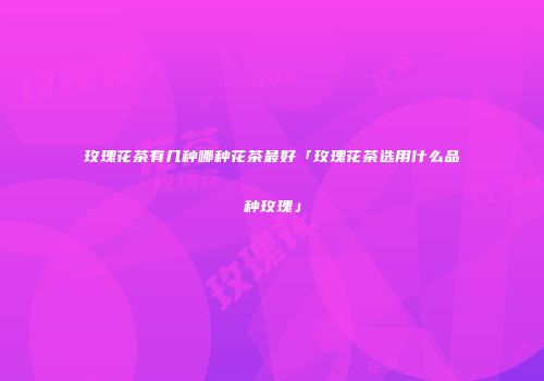 玫瑰花茶有几种哪种花茶最好「玫瑰花茶选用什么品种玫瑰」