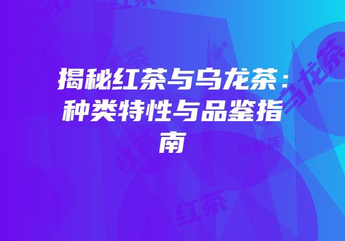 揭秘红茶与乌龙茶：种类特性与品鉴指南
