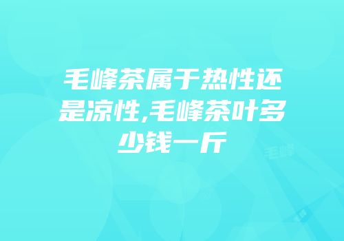 毛峰茶属于热性还是凉性,毛峰茶叶多少钱一斤