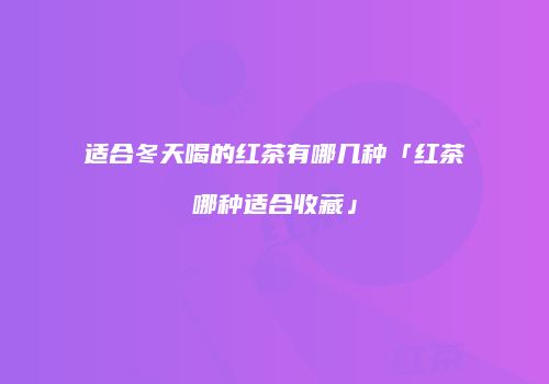 适合冬天喝的红茶有哪几种「红茶哪种适合收藏」