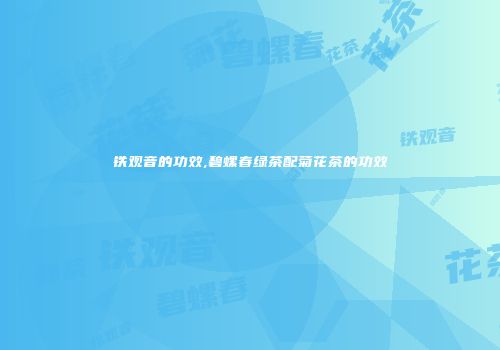 铁观音的功效,碧螺春绿茶配菊花茶的功效