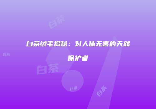 白茶绒毛揭秘：对人体无害的天然保护者