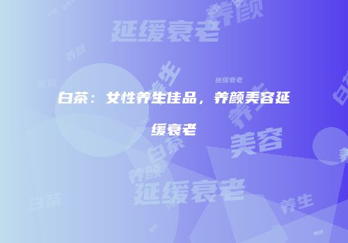 白茶：女性养生佳品，养颜美容延缓衰老