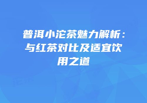 普洱小沱茶魅力解析：与红茶对比及适宜饮用之道