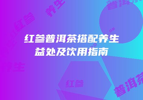红参普洱茶搭配养生益处及饮用指南