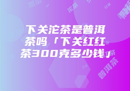 下关沱茶是普洱茶吗「下关红红茶300克多少钱」