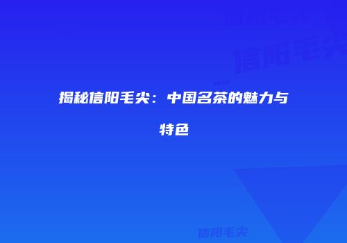 揭秘信阳毛尖：中国名茶的魅力与特色