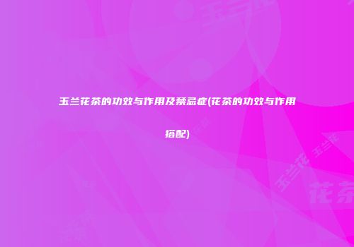 玉兰花茶的功效与作用及禁忌症(花茶的功效与作用搭配)
