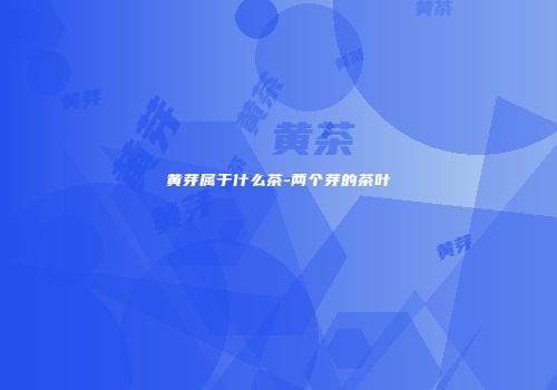 黄芽属于什么茶-两个芽的茶叶