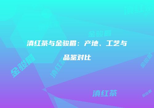 滇红茶与金骏眉：产地、工艺与品鉴对比
