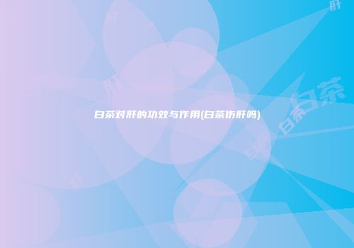 白茶对肝的功效与作用(白茶伤肝吗)