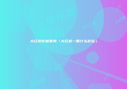 大红袍价格贵吗「大红袍一般什么价位」