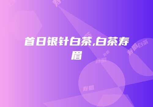 首日银针白茶,白茶寿眉