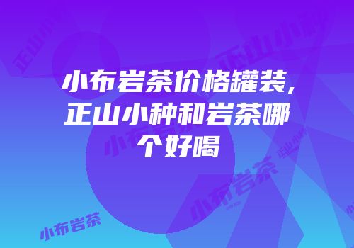 小布岩茶价格罐装,正山小种和岩茶哪个好喝