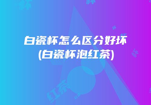 白瓷杯怎么区分好坏(白瓷杯泡红茶)