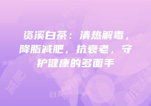 资溪白茶：清热解毒，降脂减肥，抗衰老，守护健康的多面手
